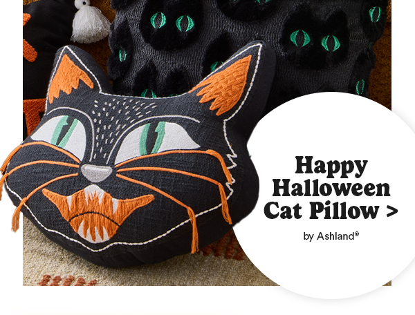 Happy Halloween Cat Pillow > by Ashland®