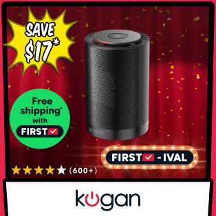 Kogan Portable Ceramic Fan Heater Product Image