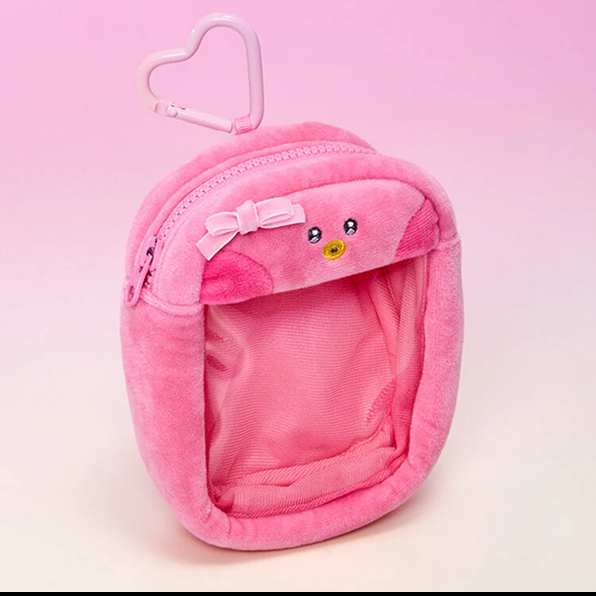 BT21 Ribboned U Clear Window Bag Charm Pouch
