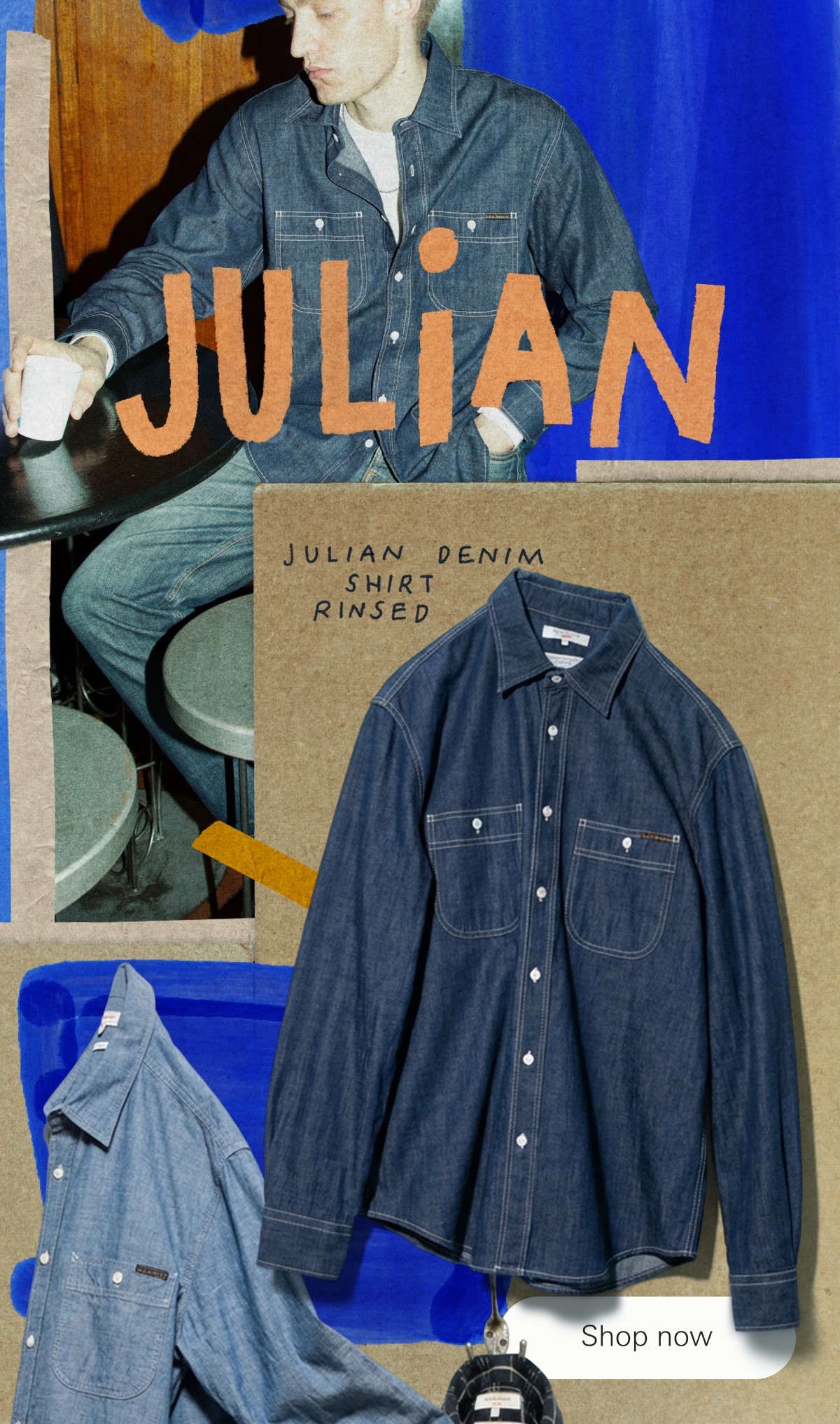 Julian Denim Shirt Rinsed