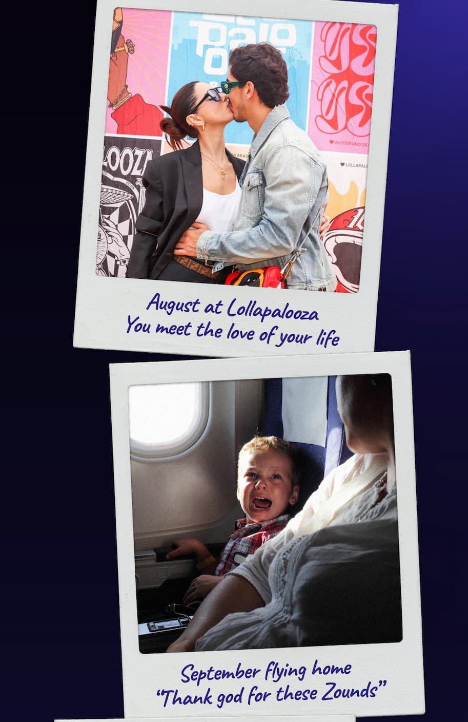 August at Lollapalooza. September flying home.