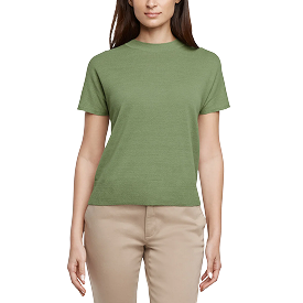 Banana Republic Women's Linen Blend Short Sleeve Top