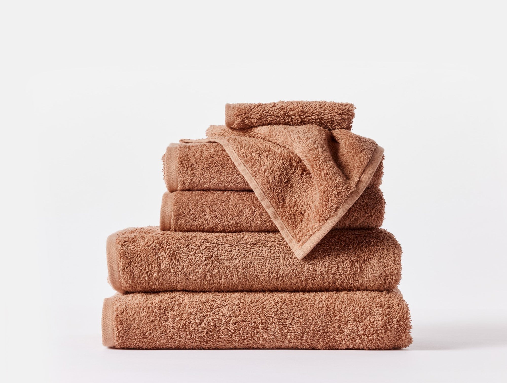 Cloud Loom™ Organic Towels - Praline / 6 pc Set