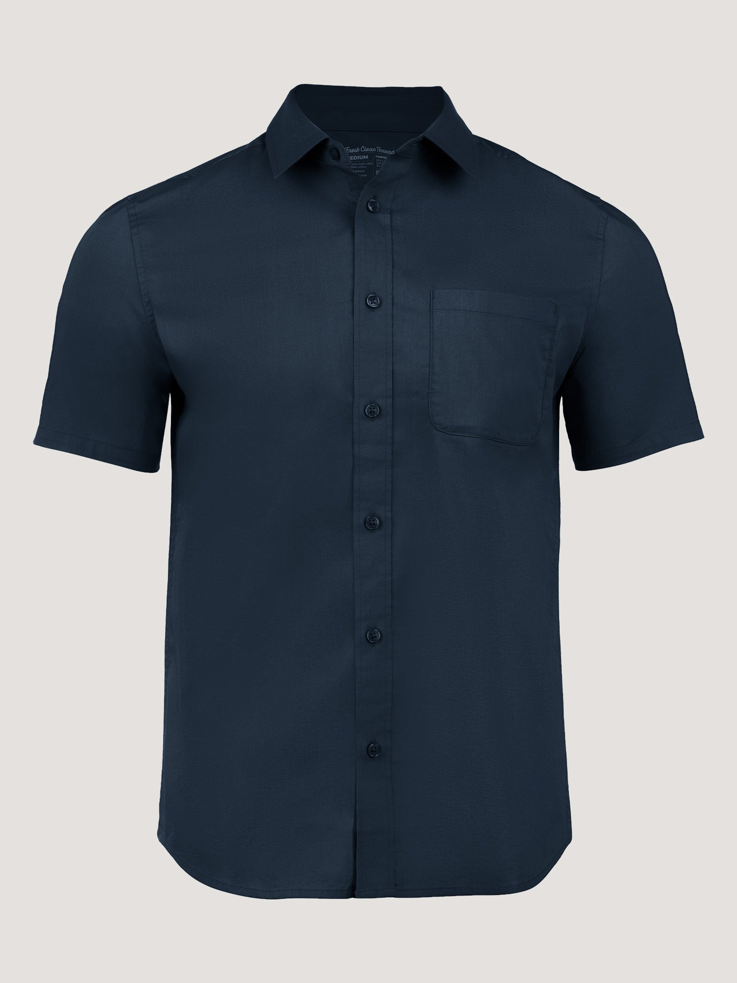 Image of Navy All Day Short Sleeve Shirt
