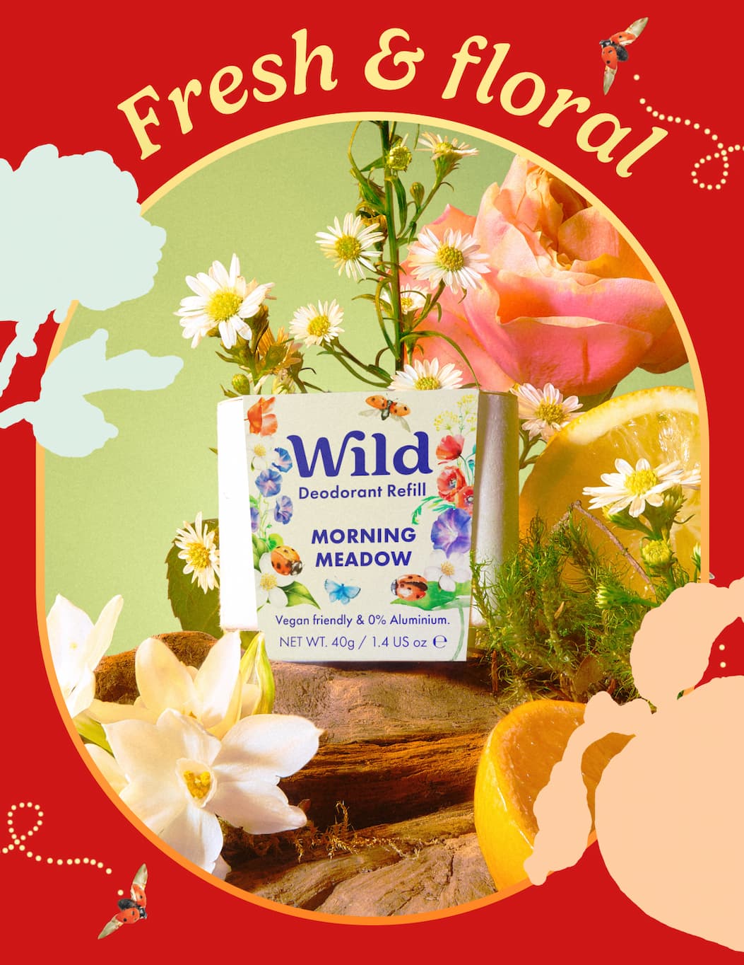 Shop Ladybug Deo Case + Morning Meadow