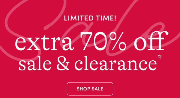Extra 70% off sale & clearance