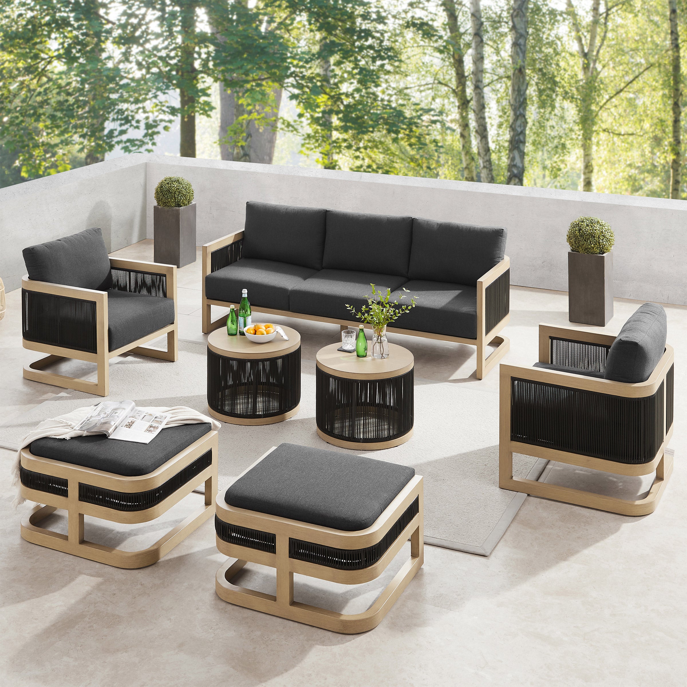 Sirio Atlas 7-Piece Outdoor Patio Seating Set