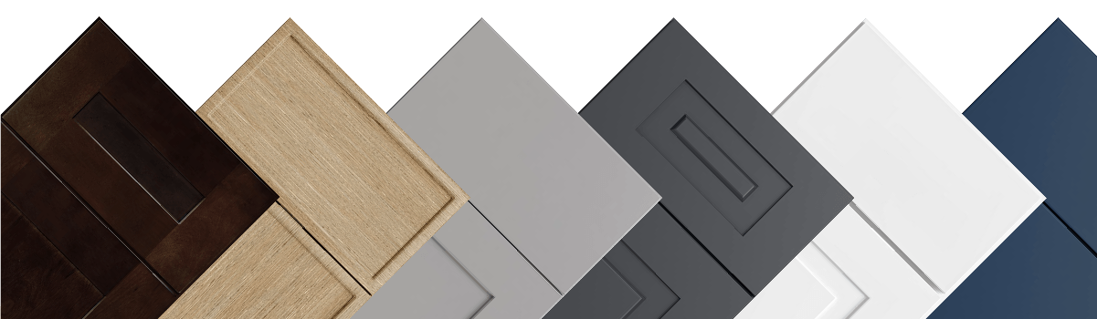 Sample Doors in different styles and colors.