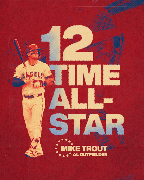 12 Time All-Star - Mike Trout AL Outfielder