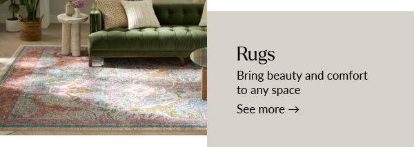Rugs bring beauty and comfort to any space