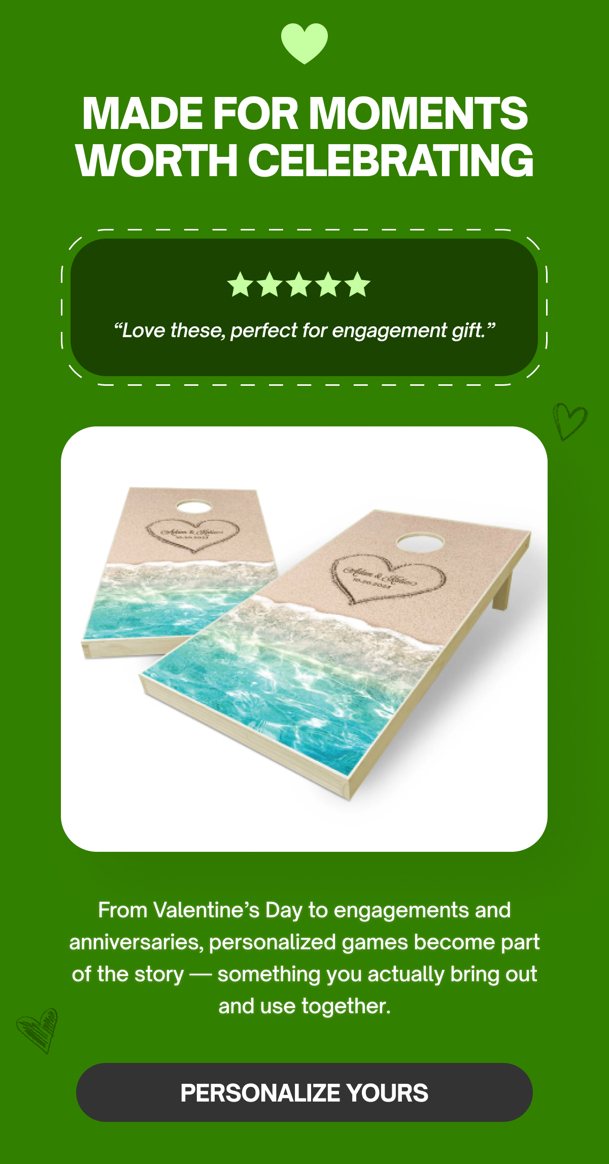 Let personalized games be part of the story