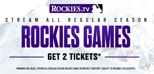 Limited Time Offer: Sign up for Rockies.TV and get Two Infield Box Tickets!