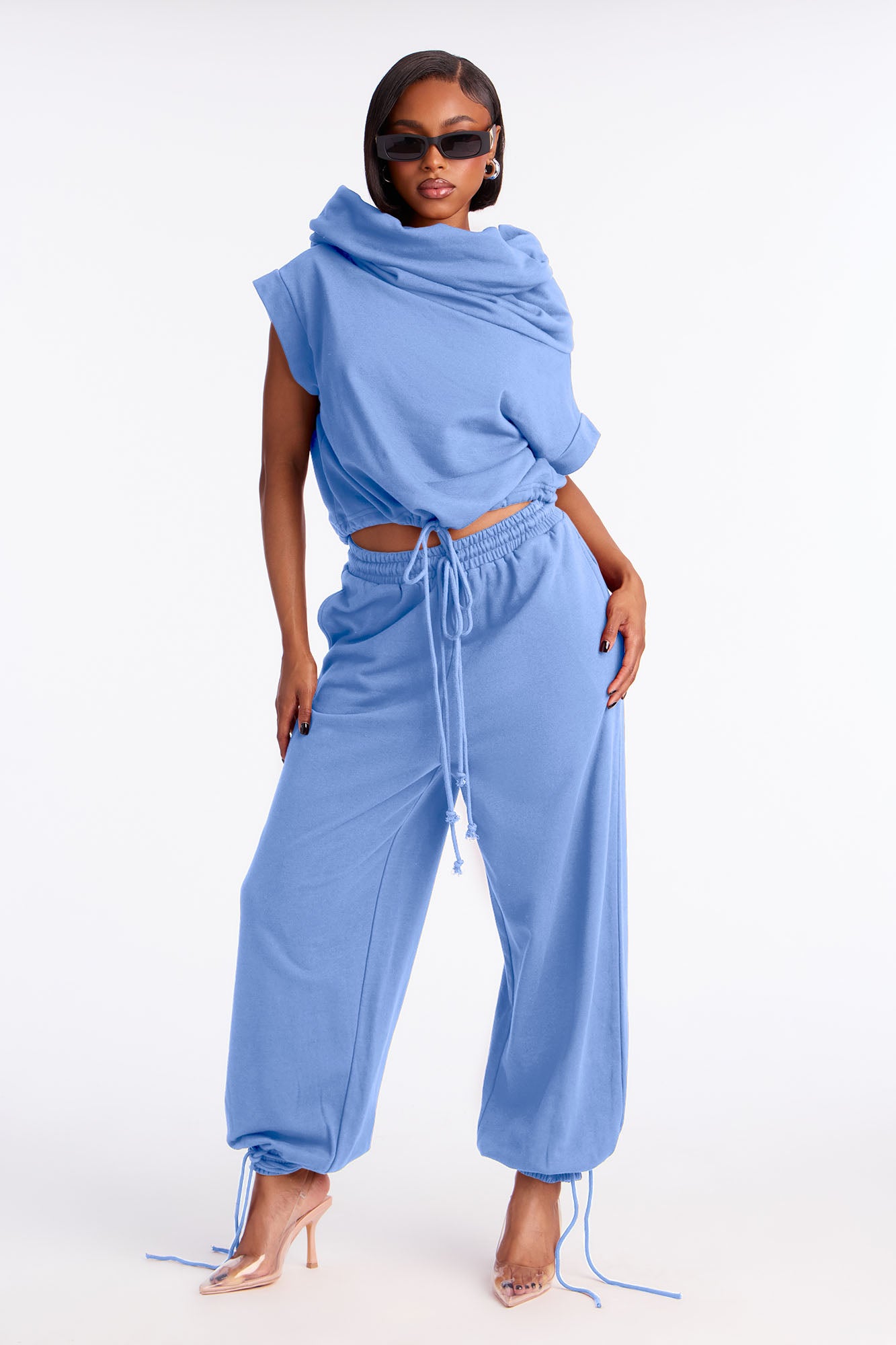 Image of Alexa Jogger Pant Set - Periwinkle