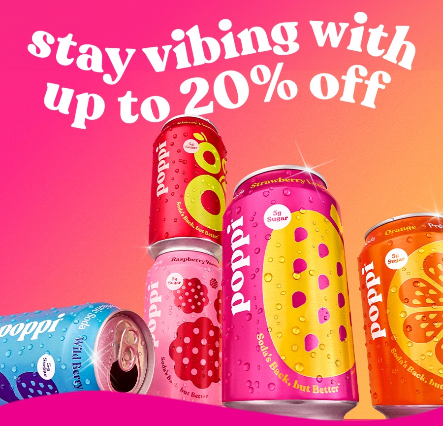 stay vibing with up to 20% off   
