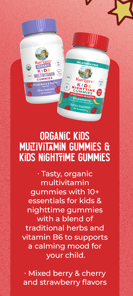 Organic Kids Multivitamin Gummies & Kids Nighttime Gummies