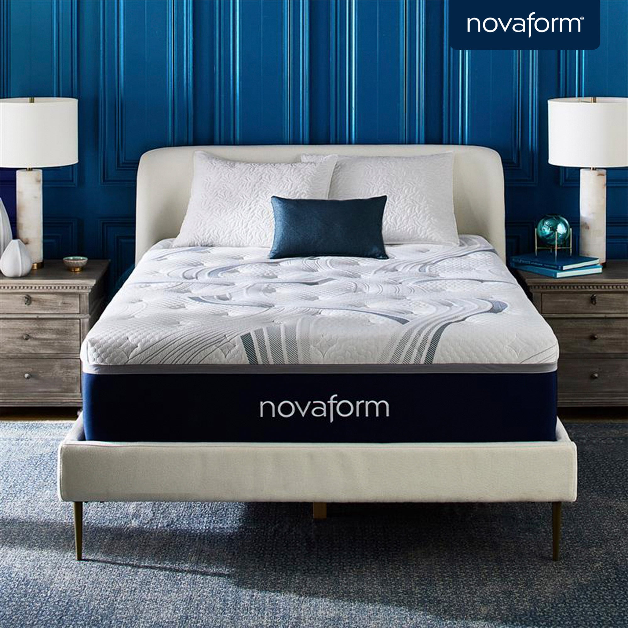 Novaform 14-inch ComfortGrande Advanced Gel Memory Foam Queen Mattress