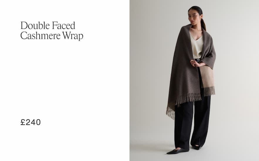 Double Faced Cashmere Wrap