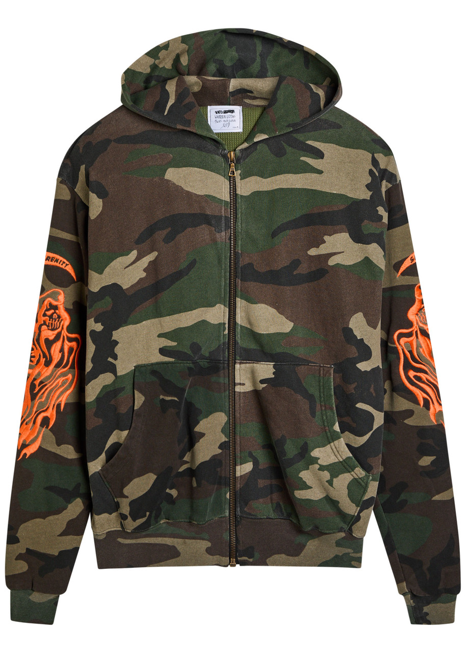 WARREN LOTAS Reaper camouflage hooded cotton sweatshirt