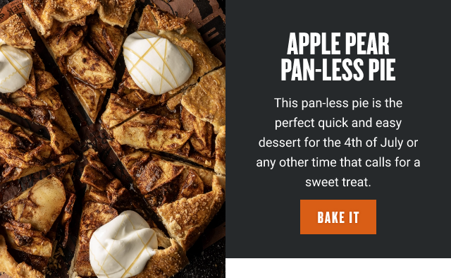 Apple Pear Pan-Less Pie 
