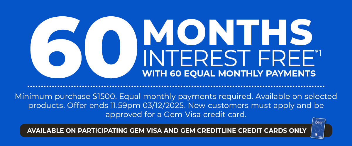 60 Months Interest Free