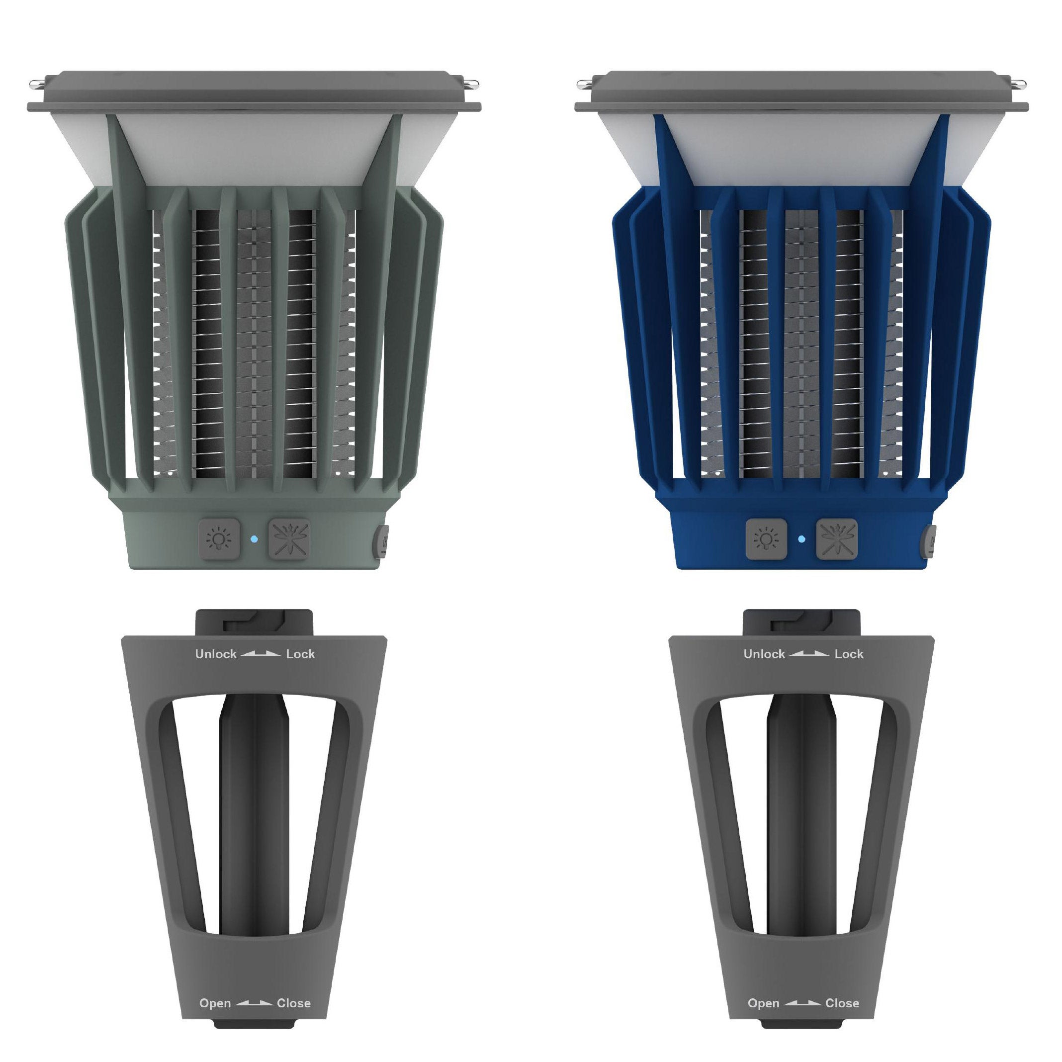 Wisely Solar Bug Zapper Lantern, 2-Pack