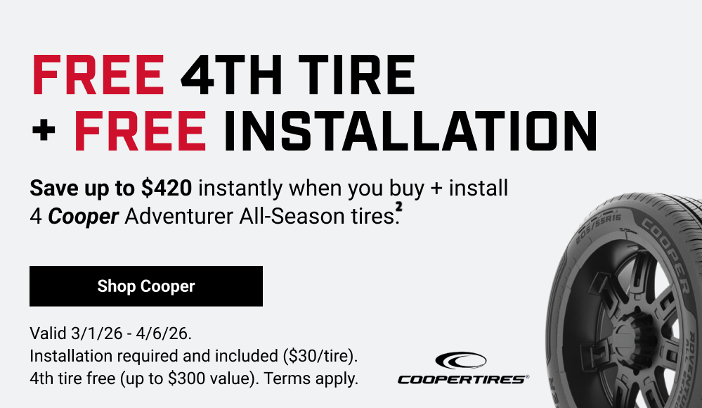 FREE 4TH TIRE + FREE INSTALLATION(2)