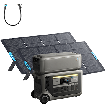 Anker SOLIX F3000 6kWh Home Backup Power Kit with 120V Gen Cable, without Transfer Switch