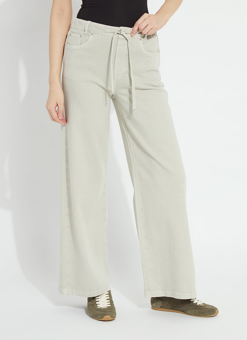 Image of Nellie Drawstring Wide Leg Denim