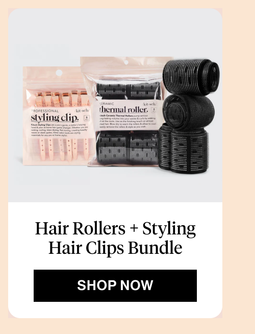 Hair Rollers + Styling Hair Clips Bundle