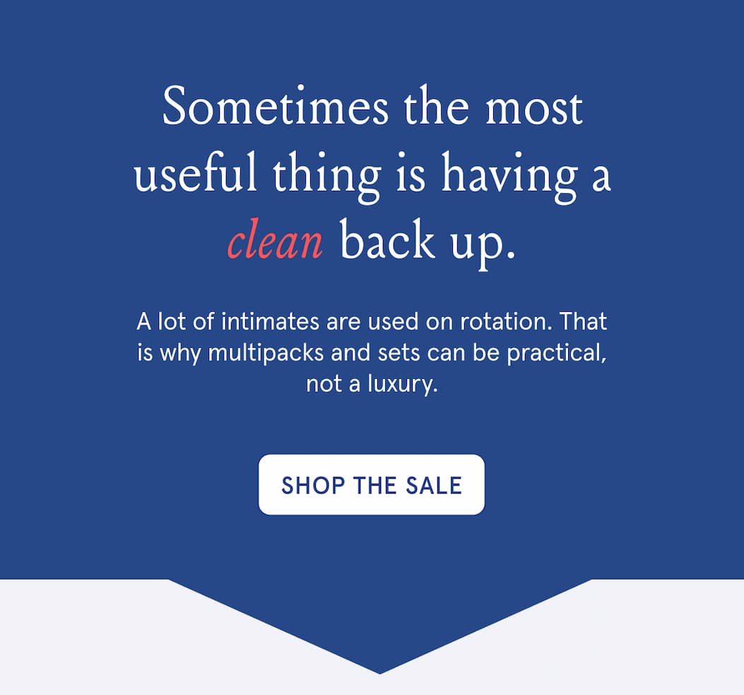 Sometimes the most useful thing is having a clean back up. A lot of intimates are used on rotation. That is why multipacks and sets can be practical, not a luxury.