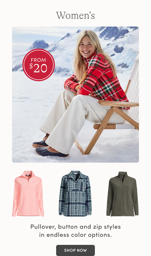 Women's from $20