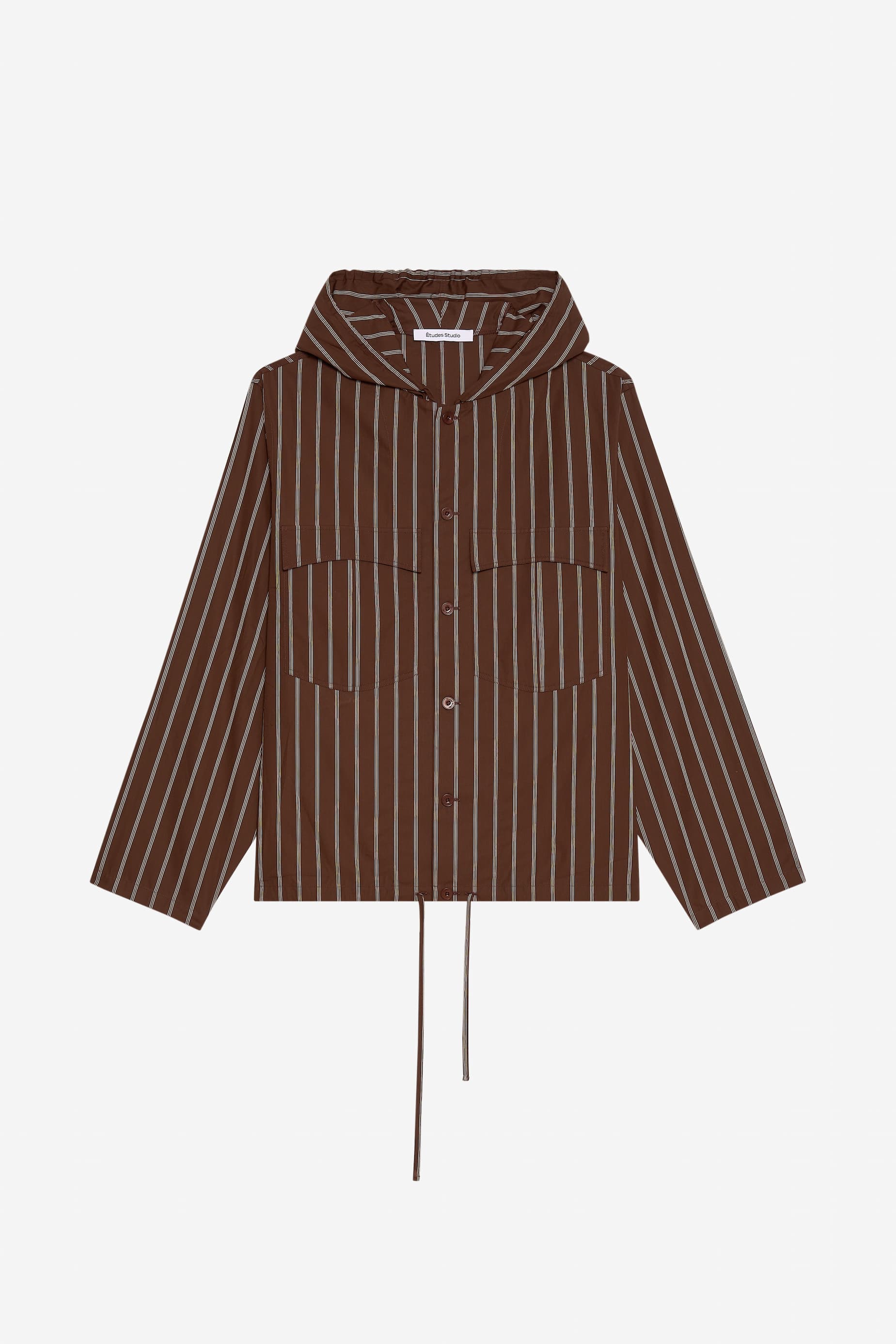 Hooded Shirt Striped