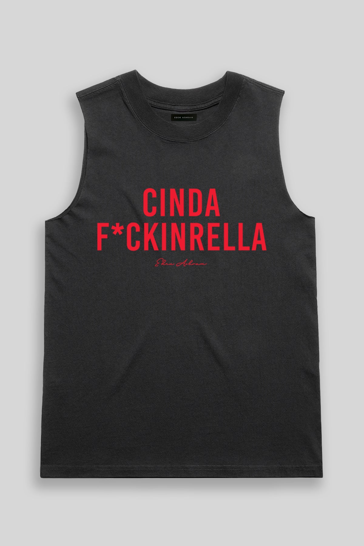 Image of Cindaf*ckinrella Heavy Faded Rocker Tank