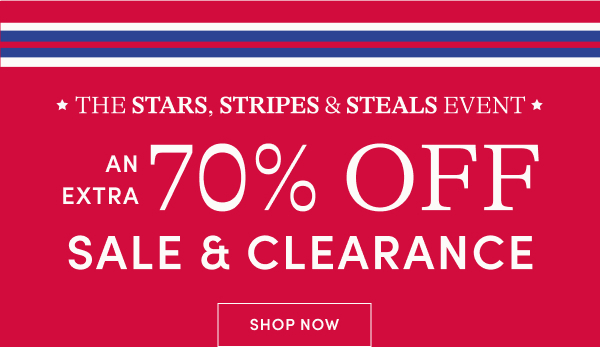 extra 70% off sale & clearance