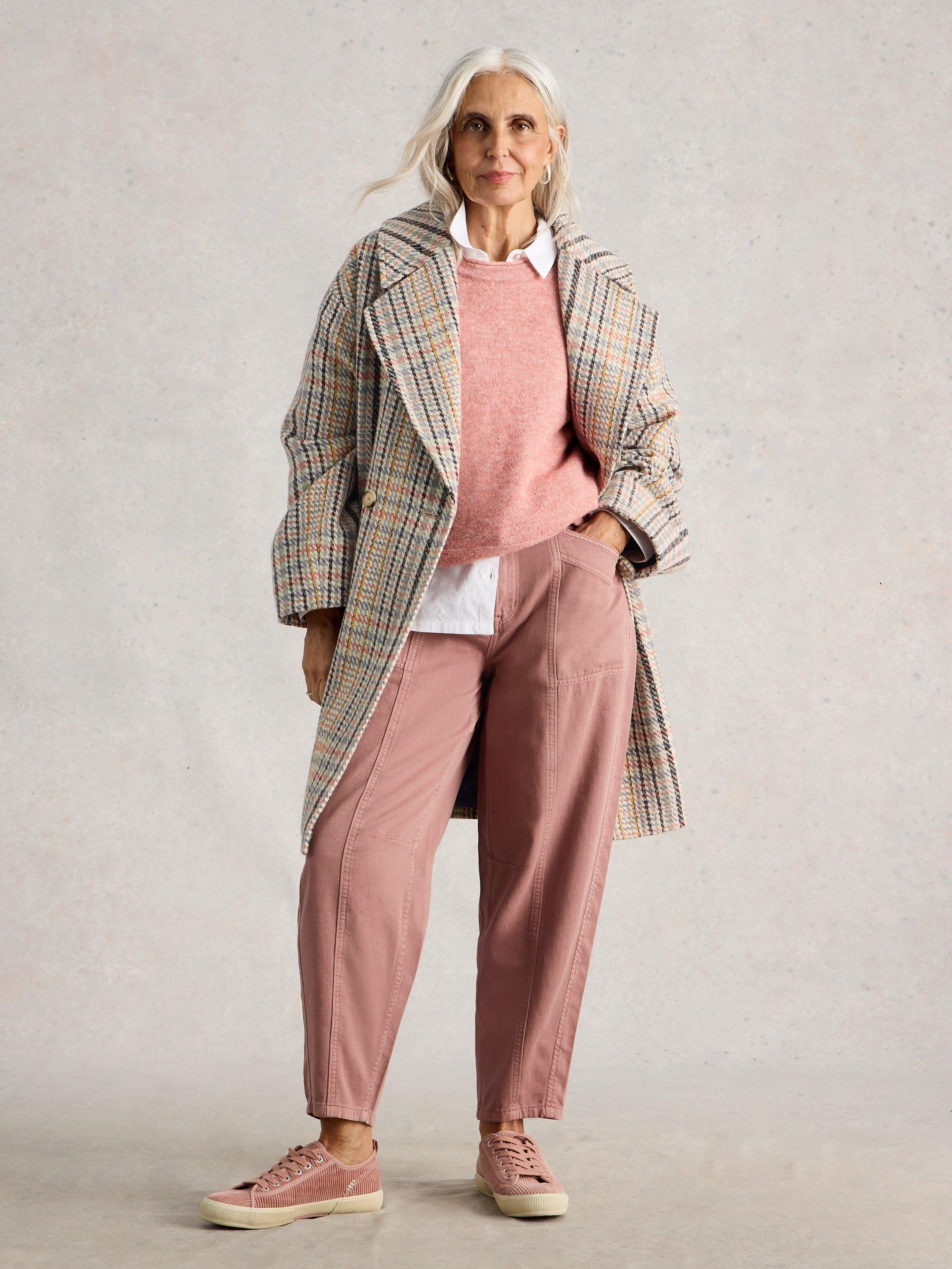 Shop Robyn Check Wool Blend Coat