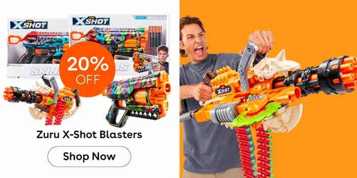 20% OFF Zuru X-Shot Blasters