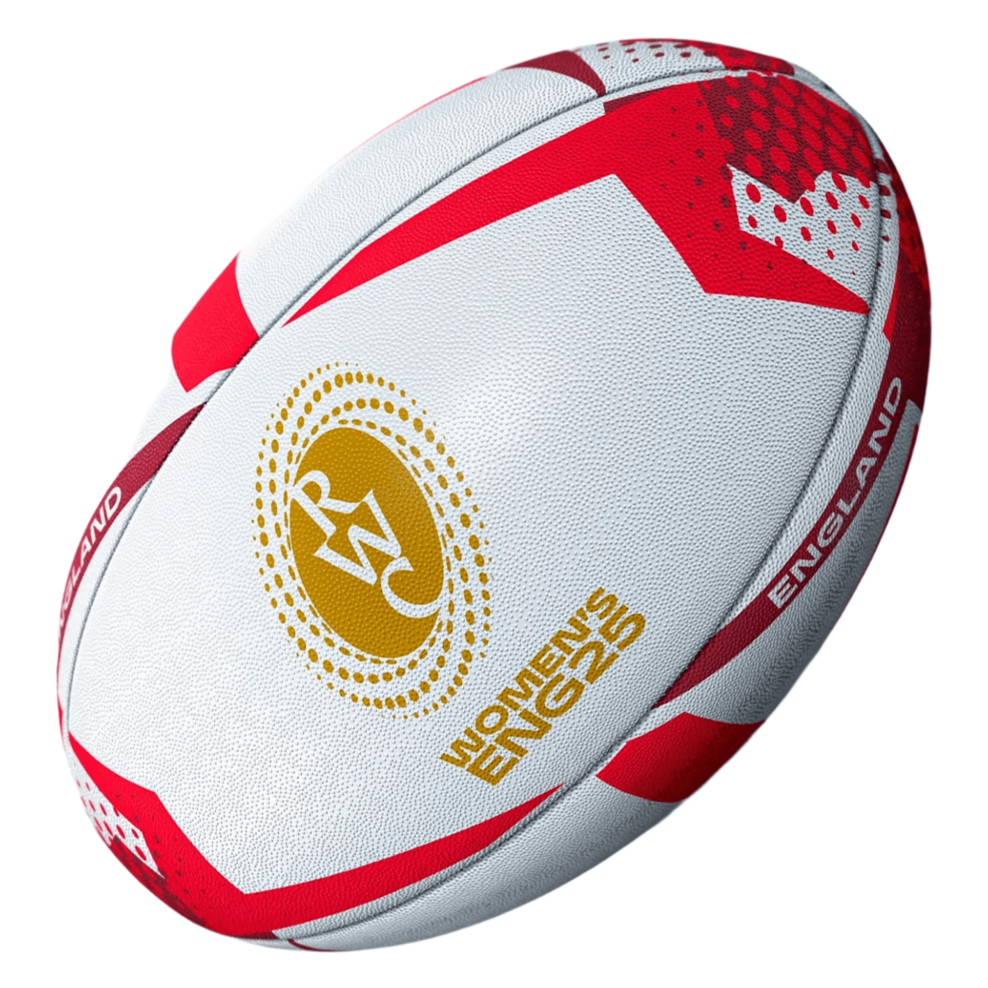 Image of Women's Rugby World Cup 25 England Team Ball by Gilbert