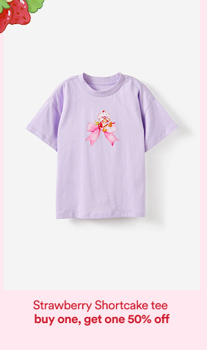 Strawberry Shortcake tee buy one, get one 50% off
