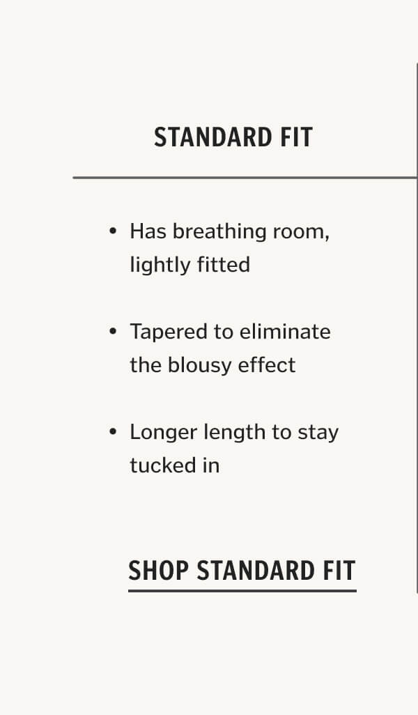 Trim Fit vs. Standard Fit: What’s the Difference?