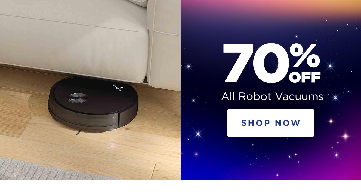 70% Off All Robot Vacuums