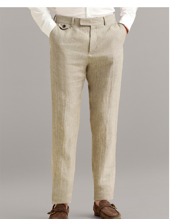 Highway Grey Flat Front Trouser