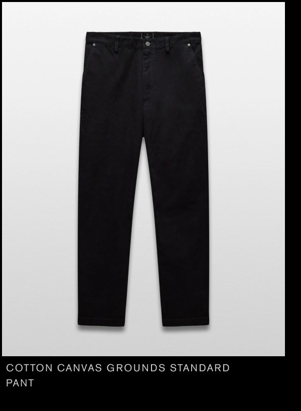 Cotton Canvas Grounds Standard Pant