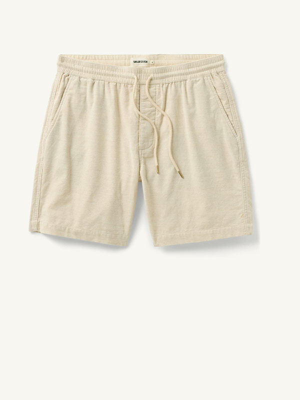 The Après Short in Heather Oat Pincord