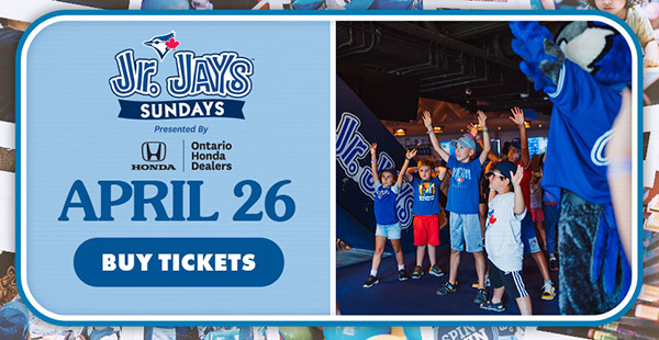 Jr. Jays Sundays on April 26 - Buy Tickets