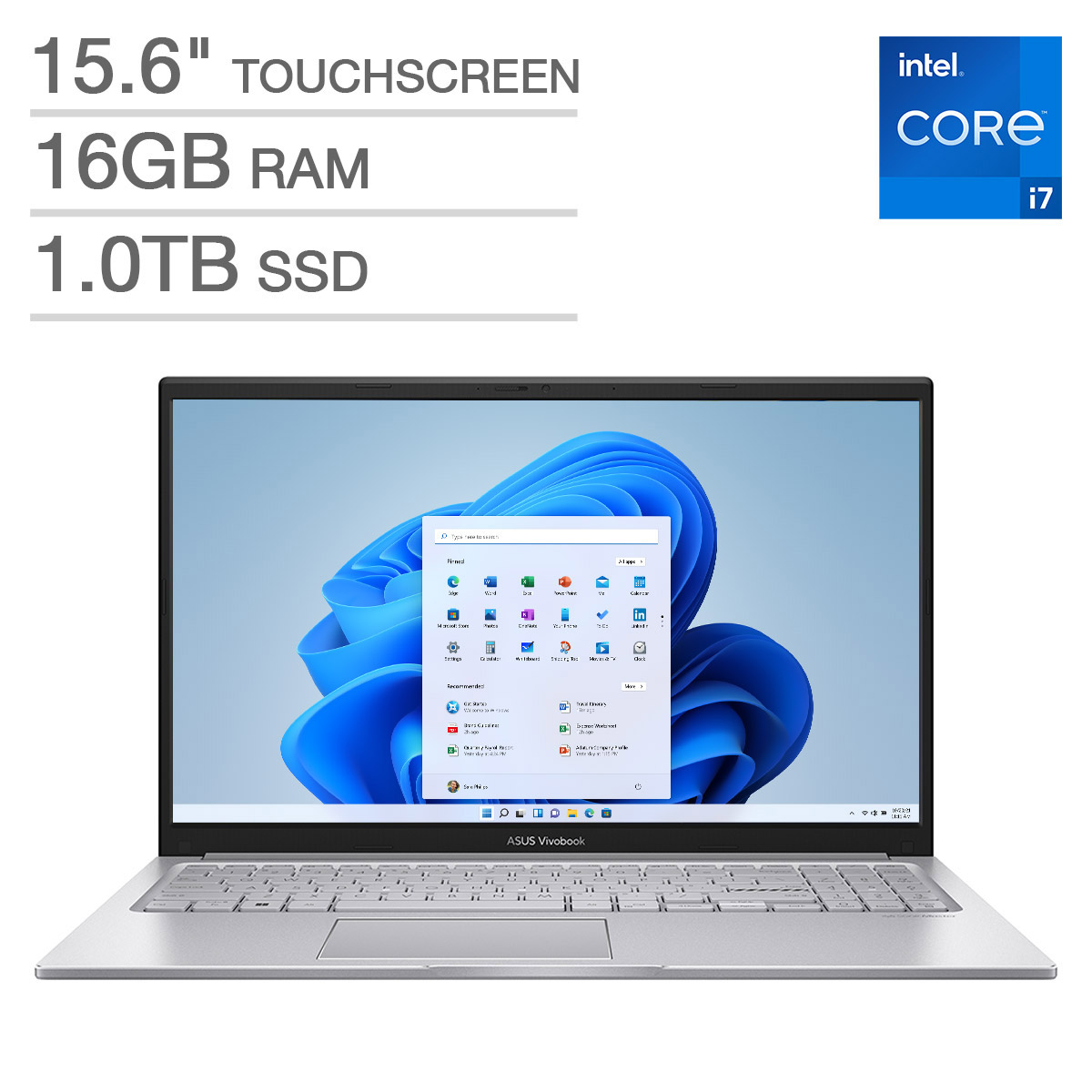 ASUS Vivobook 15.6.-inch Touchscreen Laptop with Intel® Core i7 Processor