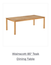 Kingsley Bate Wainscott 85-inch Teak Dining Table