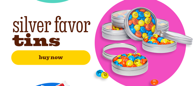 SILVER FAVOR TINS