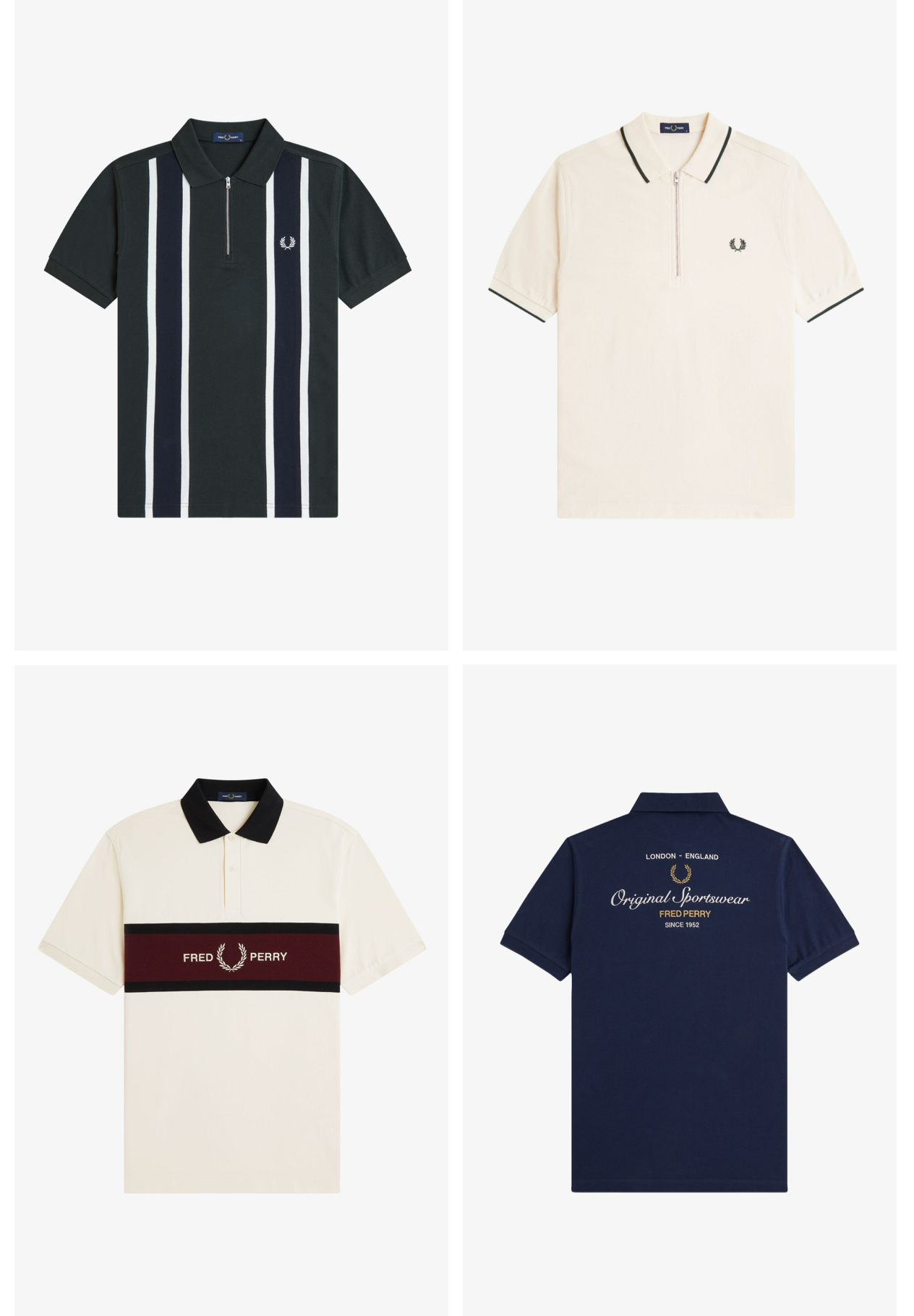 A selection of Fred Perry Men's Polos