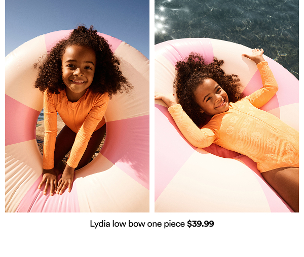 Lydia low bow one piece $39.99
