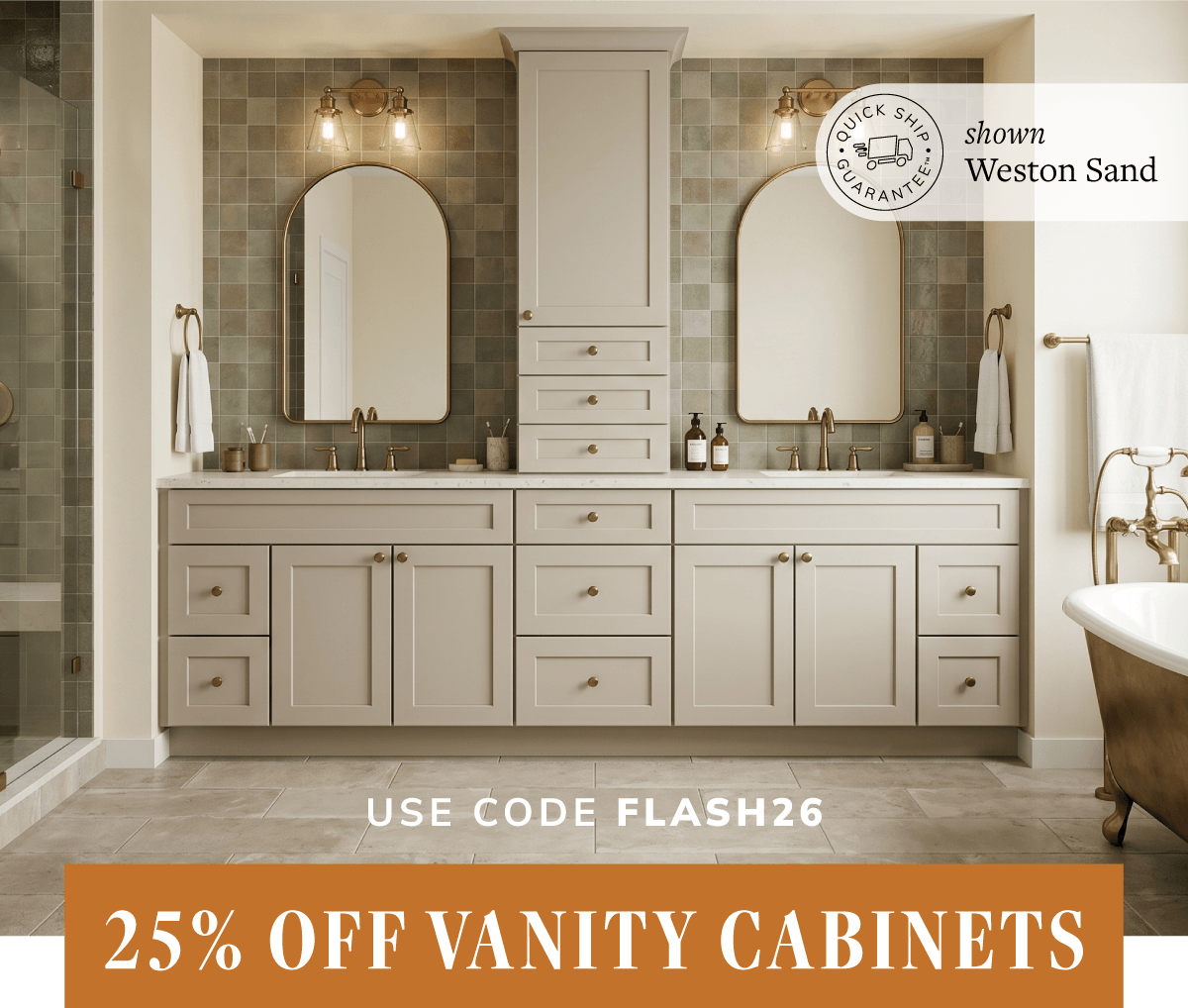 DIY Days of Summer Flash Sale: 25% off vanities